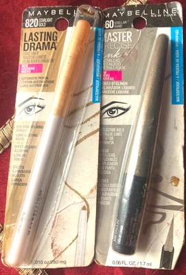 Maybelline Lasting Drama Light Liner Master Precise Ink Mettallic Duo New - Image 1 of 2