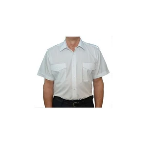 Herren Hemd 1/2 Arm, Tunnel+Klappe weiß Größe 43/44 - Bild 1 von 1