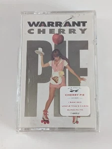 New Vintage 1990 Hair Band Warrant Cherry Pie Cassette Tape Rock Factory Sealed - Picture 1 of 8