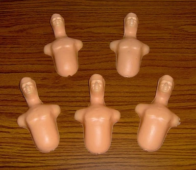 VINTAGE 1966-68 - IDEAL - 12" - "CAPTAIN ACTION" - OUTFIT DUMMIES - 5 COUNT - C7 - Image 1 of 4