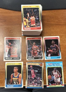 1988-89 Fleer NBA Complete Set 1-132 Sticker Set 3 Jordan Miller Rodman RC NMNT - Picture 1 of 3
