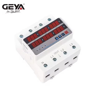 GEYA 3Phase 63A Over Under Voltage Current Protection Relay Protector AC220/380V - Picture 1 of 10