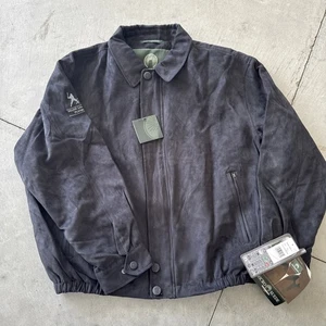 Weatherproof Faux Suede Mens Bomber Jacket Black  XL ***READ - Picture 1 of 11