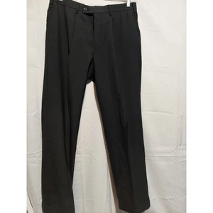 Pantalones de vestir a rayas negros J Ferrar para hombre talla 34x30 carrera profesional - Imagen 1 de 6