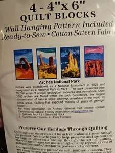 NUEVO OLDE AMERICA Antigüedades ARCHES PARK Edredón Kit Colgante Pared Bloque Impreso - Imagen 1 de 5