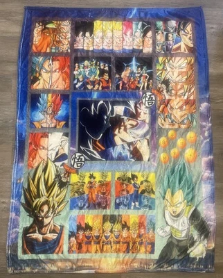 Manta polar Dragon Ball Z suave cálida con estampado de una cara 51x38 Foto 1 de 4