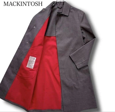 Abrigo MACKINTOSH Dunkeld Goma Marrón Hecho en Reino Unido Foto 1 de 4