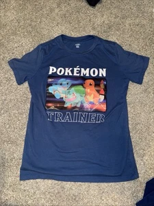 T Shirt Pokémon Trainer Holographic with 3D Image Size L (10-12) Old Navy Blue - Picture 1 of 6