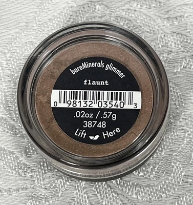 bareMinerals Eye Color FLAUNT NEW SEALED Eye Shadow 0.02 Oz / .57g Glimmer - Image 1 of 4