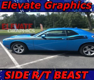 For Dodge Challenger Stripes Side Beast Graphics Vinyl Decal Sticker 2011-2023 - Picture 1 of 12