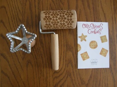 Williams Sonoma Marcato Christmas Cookie Gift Set, Embossed Rolling Pin & Cutter - Image 1 of 4