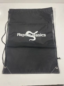 Snake Reptile Basics Bag Medium 13 x 19 inches, Black, Drawstring, Sewn Corners - Picture 1 of 3