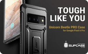 SUPCASE for Google Pixel 6 Pro 6.7", Built-in Screen Case Rugged Kickstand Cover - Picture 1 of 29