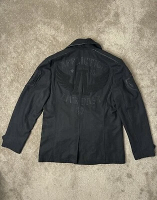 Vintage Y2K Affliction 73 Live Fast Studded Black Skull and Crossbones Size L - Image 1 of 4