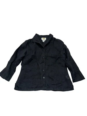 Talbots Irish Linen Blouse Shirt Women’s Sz 8 Petite Button Up - Image 1 of 4