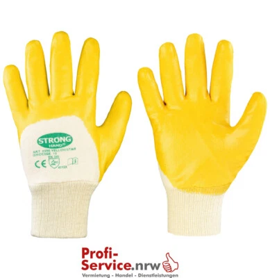 288 Paar Nitrilhandschuhe Arbeitshandschuhe Gelb Stronghand Yellowstar  gr. 09 - Bild 1 von 4