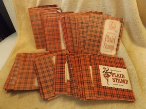 Vintage Lot of 43 Mac DONALD PLAID  STAMP Saver Books mostly full of stamps - Picture 1 of 4