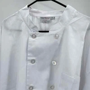 Chef Works Men Le Mans White Long Sleeve Chef's Coat US Restaurant Size 3X - Picture 1 of 10