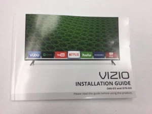 Vizio Installation Guide D70-D3 - Picture 1 of 2