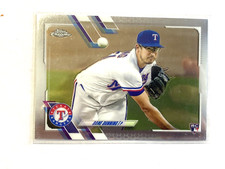 2021 Topps Chrome Dane Dunning Rookie Card #187 Rangers
