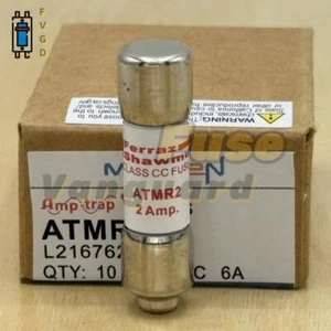 Fusible de acción rápida Ferraz Shawmut ATMR2 ATMR-2 ATMR2A 600V original 1 pieza - Imagen 1 de 2