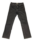 Toteme Straight Leg Jeans Womens 30 Black Denim Made in Italy Faded Zipper