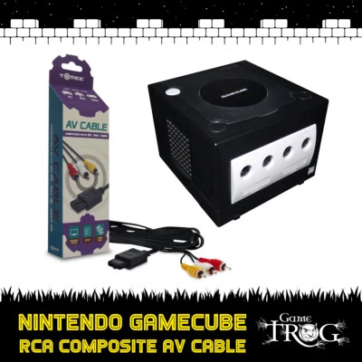 Nintendo GameCube Game Cube RCA Composite AV Cable - Red White & Yellow - Image 1 of 4