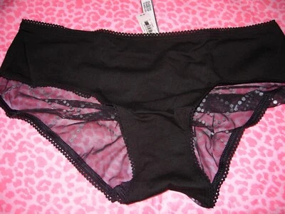 Victoria's Secret Acanalado Hiphugger De Colección Redes Transparente Lunares Raro H2F M Nuevo Con Etiquetas Foto 1 de 3