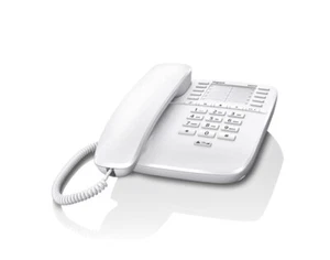 Gigaset DA510 Analoges Telefon Weiß 20 Einträge Lautstärkeregler Anrufblockierun - Zdjęcie 1 z 3