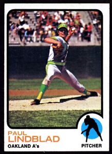 1973 Topps #406 Paul Lindblad - Oakland Athletics - NM - ID098