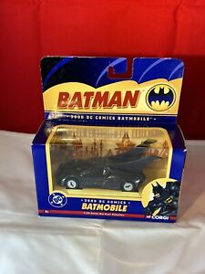 New in Box CORGI Batman DC Comics BATMOBILE 2000's 1:43 Scale Die Cast Vehicle