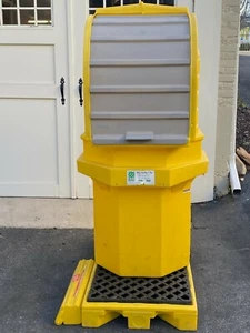 55 GAL Ultratech P1 Rolltop Drum Spill Shed with Spill Pallet Base - Picture 1 of 6