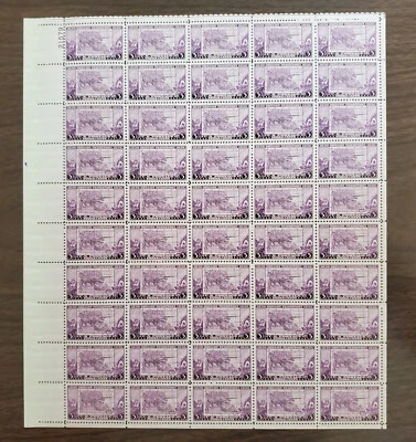 US Stamp #783 Oregon Territory Issue of 1936 Plate #21579 Full Sheet NH - Image 1 of 2
