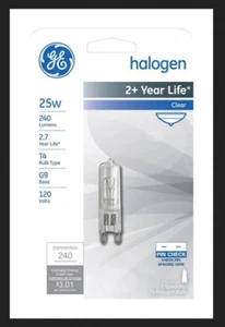 GE 16754 Halogen Bulb Edison 25 W T4 Specialty 240 lm Daylight Clear - Picture 1 of 2