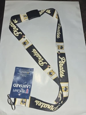 Pittsburgh Pirates MLB Retro Vintage Breakaway Logo Lanyard KeyChain New - Image 1 of 3