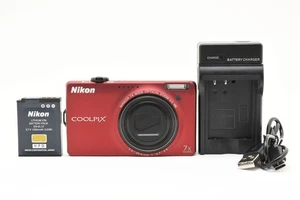 [NEAR MINT] Nikon COOLPIX S6000 14.2MP Digital Camera Red From Japan 2527174 - Picture 1 of 12