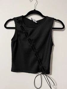 PRINCESS POLLY Unique Sleeveless Shirt Stretch TANK Top Women’s Sz 4/ Small. NWT - Picture 1 of 8