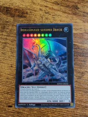 Yu-Gi-Oh! Indigoäugiger Silberner Drache SDWD-DE032 ULTRA RARE 1.AUFLAGE - Bild 1 von 4