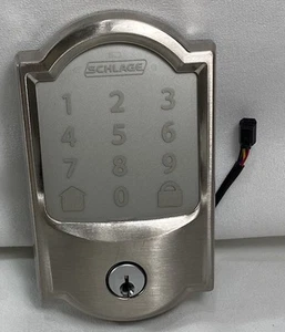 SchlageBE489WB CEN 619 Century Encode Smart Wifi Door Lock & Alarm Satin Nickel - Picture 1 of 15