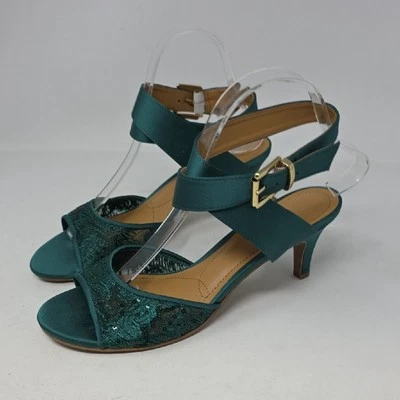 J.Renee Green Heels with Stiletto and Peep-Toe Size 8.5 - Image 1 of 4