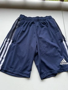 Boys Adidas Aeroready Shorts XS Blue - Picture 1 of 5