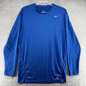 Nike Pro Combat Compression Shirt Mens 3XL Blue Dri-Fit Long Sleeve Athletic Top - Picture 1 of 9
