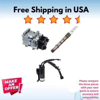 Kit Compresor A/C Fit Ford E-350 Super Duty 99-00, Econoline Super Duty 98-99 Foto 1 de 4