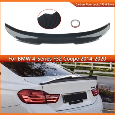 For BMW 4 Series F32 428i 430i 435i 440i PSM Style Gloss-Black Rear Spoiler Wing Foto 1 de 4