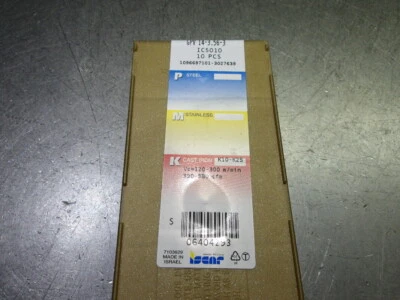 Iscar Carbide Threading Inserts QTY10 GPV 14-3.56-3 IC5010 (LOC3362) - Image 1 of 2