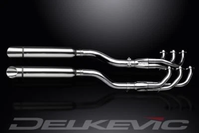 Silenciador Delkevic completo 6-2 escape 16" corte de barra - Honda Valkyrie 1997-2004 - Imagem 1 de 3