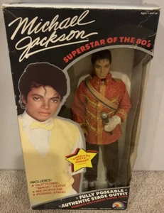 Michael Jackson Doll Action Figure America Music Awards Costume 1984 - Picture 1 of 6