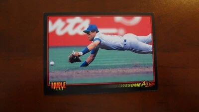 1993 LEAF TRIPLE PLAY # 200 AWESOME ACTION   BASEBALL CARD - Image 1 of 2