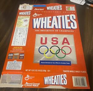 1996 Olympics Wheaties Box Flat