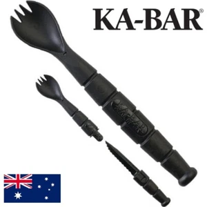 KABAR USA TACTICAL SPORK - KNIFE FORK WITH KNIFE BLADE CAMPING OUTDOORS KA BAR - Picture 1 of 1